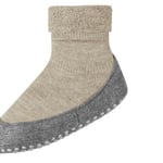 FALKE Unisex Kids Cosyshoe Minis K HP Wool Grips On Sole 1 Pair Grip socks, Beige (Sand Melange 4651), 7.5-8.5