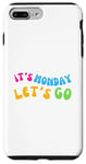 Coque pour iPhone 7 Plus/8 Plus it's monday let's go, enjoy your monday, summer tshirt