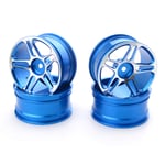 Yangxue Hub 4 Pcs On-ad Aluminum Alloy Rims For 1:10 Wheel Model RC Drift Upgrade Parts Racing Car Accessories(Blue)