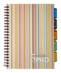 Ämnesblock 5-Flik PP 125 Blad A4 70g