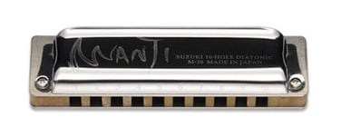 Harmonica Diatonic Suzuki Manji Low M20 New do Grave - Low C