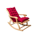 Yzzlh Sun Lounger Cushion Pads Replacement Portable Garden Recliner Steamer Chair Pad Patio Garden (Wine Red)