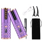 USB Automatic Curling Iron Cordless Auto Hair Curler Wireless Auto Curler S L4P4