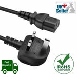 Genuine Kettle Computer Mains Power Lead Cable Cord 2 Metre BSI CE Approved