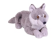 Wild Republic Earthkins Wolf, Stuffed Animal, 15 Inches, Plush Toy, Fill is Spun Recycled Water Bottles, Eco Friendly