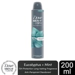 Dove Men+Care Advanced AntiPerspirant Deodorant Spray Eucalyptus + Mint, 200ml