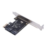 Vipxyc PCI-E to SATA 3.0 Extension Card,PCI-E Cards PCI Express to SATA 3.0 2-Port SATA III 6Gbps Expansion Adapter Boards,Plug and play, supports hot-plugging