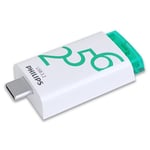 Philips Click Edition Port USB-C Lecteur Flash USB 3.2 Gen 1 256 Go pour PC, Ordinateur Portable, Smartphone, Tablette avec Port USB-C, Vitesse de Lecture jusqu'à 120 Mo/s