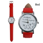 Wrist Watch Compass Timer Quartz Analog Red