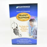 Plantronics T10 Corded Single Line Hands-Free Headset Telephone System New In Bo