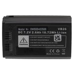 vhbw Batterie compatible avec Godox V1, V1-C, V1-F, V1-N, V1-O, V1-S, V850III flash d'appareil photo (2600mAh, 7,2V, Li-ion)