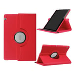 Huawei MediaPad T3 10 Vikbart fodral i läder - Röd