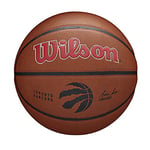 Wilson Ballon de Basket TEAM ALLIANCE, TORONTO RAPTORS, intérieur/extérieur, cuir mixte taille : 7