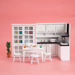 Miniatyr Möbel Leksaksdockor Hus DIY Dekoration Tillbehör Mini 1:12 Kök Köksbänk Kitchen Set