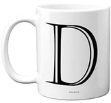 Stuff4 Personalised Alphabet Initial Mug - Letter D Mug, Gifts for Him Her, Fathers Day, Mothers Day, Birthday Gift, 11oz Ceramic Dishwasher Safe Mugs, Anniversary, Valentines, Christmas, Retirement