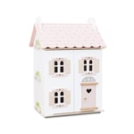 Le Toy Van – Rose Heart Wooden Doll House | Girls & Boys 3 Storey Wooden Dolls House Play Set - Suitable For Ages 3+