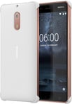 Official Nokia 6 Carbon Fibre Design Case Shell White CC-802