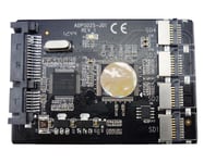Adaptateur de carte Micro SD TF vers SATA 22 broches, boîtier hdd 2.5 ""avec RAID 0, convertisseur multi-cartes TF vers SATA Nipseyteko