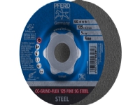 PFERD CC-GRIND-FLEX 125 SG STEEL FINE, Stål, PFERD, 2,22 cm, 12,5 cm, 12200 RPM, 10 styck