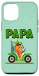 Coque pour iPhone 14 Agriculteur PAPA Tracteur Enfants