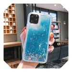 A51 A71 A81 A30 A40 A50 A70 Glitter Case Pink Liquid Sand TPU Cover for Samsung S20 Ultra Note 10 Lite S7 S8 S9 S10 5G S20 Plus-Blue-Note 9