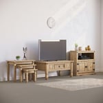 Vida Designs Corona Trio Living Room Set Furniture (Coffee Table, Nest Of Tables, TV Unit)