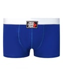 Dsquared2 Mens Twin Peaks Blue Single Boxer Briefs Cotton - Size X-Large