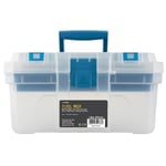 Clas Ohlson Liten verktygslåda med fack, plast