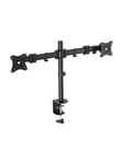 LogiLink Dual monitor mount 13-27" steel arm length: each 428 mm