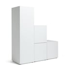 Argos Home Malibu Stepped Small Storage Wardrobe - White