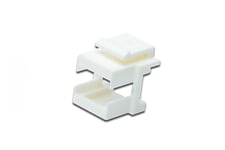 LC keystone frame for patch panel color white
