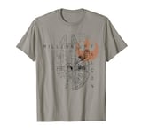 Star Wars Millennium Falcon Schematic T-Shirt