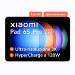 Xiaomi Pad 6S Pro Qualcomm Snapdragon 256 GB 31.5 cm (12.4") 8 GB Wi-Fi 7 (802.11be) Graphite, Grey