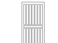 radiator toprist 3000mm - Til C4 og C6 radiator, type 22, hvid RAL 9016