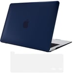 ProCase for MacBook Pro 13'' M1 Case 2020 Release (Model: A2338 / A2289 / A2251), Ultra Slim Translucent Rubber Coated Hard Cover Shell for 2020 MacBook Pro 13.3 Inch –Darkblue