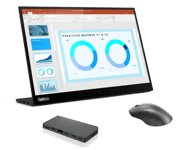 Lenovo Work bundle 5 - Mobile Monitor, Mouse, Travel Hub - WOBUND125