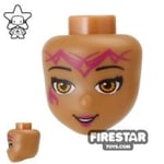 LEGO Elves Mini Figure Heads - Light Brown Eyes and Tribal Markings