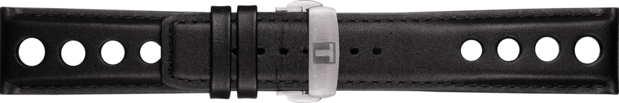 Tissot Klockarmband T600038130 / PRS516-LD T9254274605100A Läder Svart 22mm