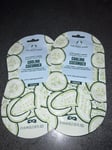 The Body Shop Cooling Cucumber  Eye Sheet Mask - Pack Of 2 X 2 (rrp £12)