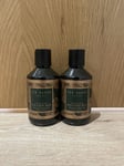 2 x Ted Baker Mens Hair And Body Wash VINTAGE & AMBER 250ml