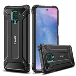 J&D Case Compatible for Xiaomi Redmi Note 9 Pro/Redmi Note 9 Pro Max Case, Heavy Duty ArmorBox Dual Layer Shock proof Hybrid Protective Rugged Case for Xiaomi Redmi Note 9 Pro Case