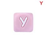 Silicone Cube Alphabet Teething Beads Baby Pacifier Clip Teether