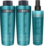 Osmo Deep Moisture 3-In-1 Haircare Set-Revive Dry & Damaged Hair, Boost Shine & 