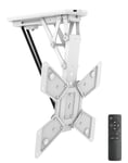 mywall HL40MWL Folding Motorised Ceiling Mount with Remote Control for TV and Flat Screen TVs 23-55 Inches VESA 100-400mm 20 Year Warranty