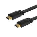 Jafsal Online 4K Ultra HD 1080P HDMI Flat Cable Lead-Smart HDTV, ARC, gold-plated Ideal for 4K TV/PS3, Compatible with - Xbox, PlayStation, CD/DVD, Home theatre, Projector - 3 Meter  