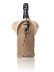 KYWIE Rafraichisseur de bouteille camel suede Champagne 0,75 L