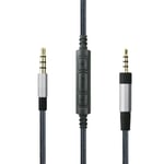Audio Replacement Cable with in-Line Mic Remote Volume Control Compatible with Sennheiser PXC550, PXC480 Headphones, Audio Cord Compatible with Samsung Galaxy Huawei Android