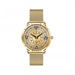 Stainless Steel Dial Gold-Coloured Elements Of Nature Mens Watch WA0388-264-207