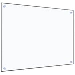 Stänkskydd transparent 80x60 cm härdat glas