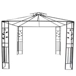 greemotion Cadre de Tonnelle de Jardin Livourne, Structure de Pavillon en Acier, env. 300 x 280 x 300 cm